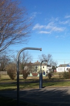 Former basketball court sits unused; Town has granted developer Echelon an extension until May 1 to begin work.