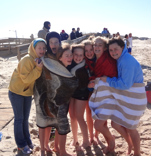 The above 8th-graders from Broadwater Academy won 1st place for money raised for Habitat for Humanity on Saturday.  This was their first fundraising effort, and they were very excited to not only participate in this worthwhile event but to win as well. They are looking forward to continuing their efforts to help in the community with future fundraising and are already planning on doing this event again next year. Pictured are: Emily Kellam who spearheaded the group's participation and also won 1st place for most money raised by an individual, Christine Brady, Grace Biliki, Kaitlyn Hill, Heather Custis, Catherine Long, Jack Bucholz, Liam Kelley, Graham Barbour (former classmate), Elizabeth Shelley (former classmate), and Jay Kellam.  Not pictured is Ethan Ross.