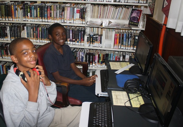 Computers in the new Cape Charles Memorial Library are the most-used feature. (Wave photo)