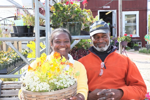 Carold and Matt Yancy at Sunnyside Garden Center's May 4th Open House 