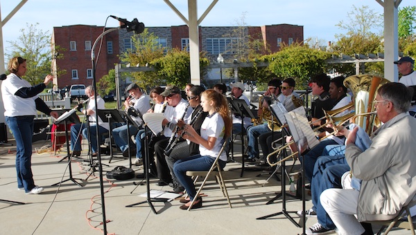Debut performance of the Cape Charles Band, directed by  Linda Pautz.