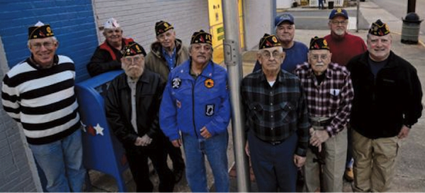 Members of VFW Post 56 in Cheriton (from left) Bill Stramm, Jim Chapman, Bill Burton, Bob Roche, Ed DeAngelis, Don Mclvee, Steve Downs, Jack Woolley, Marvin Milton, Joe Vaccaro. 