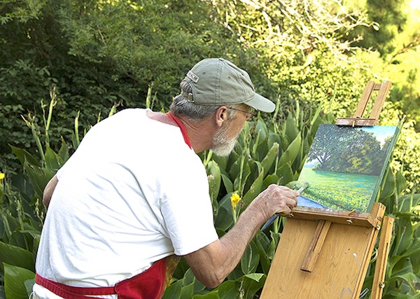 Marty Burgess gears up for Sunday's Cape Charles Quick Draw. (Photos by Sher Horosko)