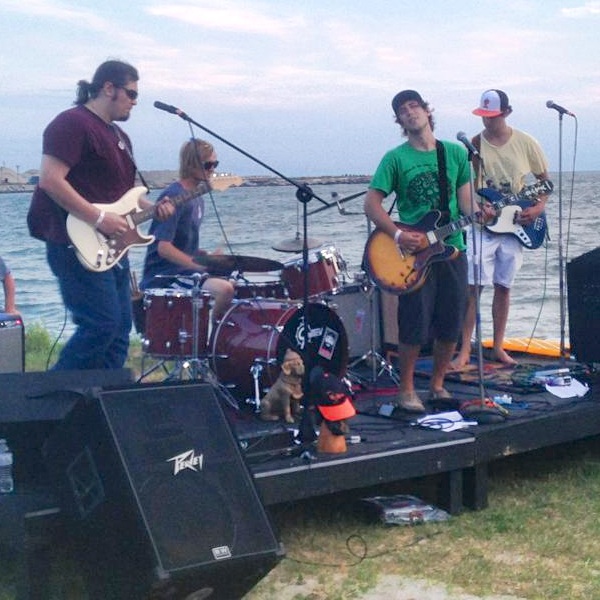 Fat Tuesday and the New Custards at a Harbor Party gig. The band members play up and down the Shore, but say they like Cape Charles the best.