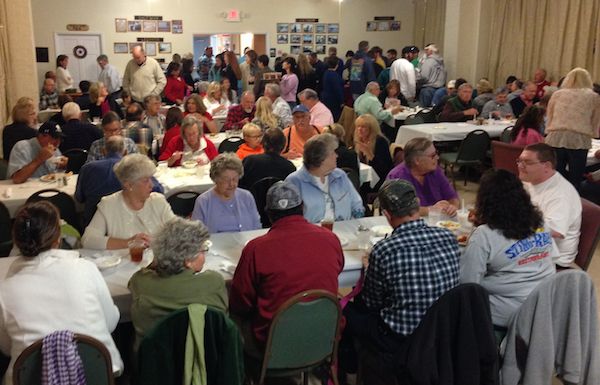 American Legion Hall in Cheriton was full Saturday night in support of young woman who was hit and assaulted near Oyster. (Wave photo)