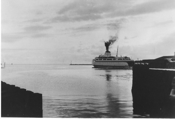 Princess Anne ferry departing Cape Charles in the 1940s.