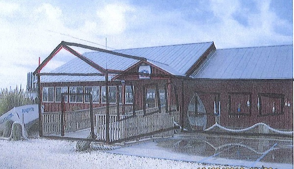 Entrance would be enclosed as shown in sketch . . .