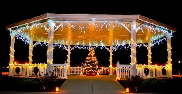 GRAND ILLUMINATIONChris Glennon shot this photo of the Gazebo with just the right touch of ice on the 'sicles. 