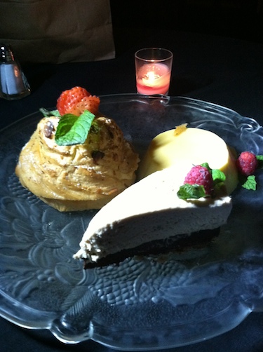 Dessert selection