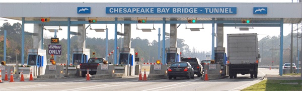 Chesapeake Bay Bridge-Tunnel is one of the few surveyed that charges a toll in both directions.