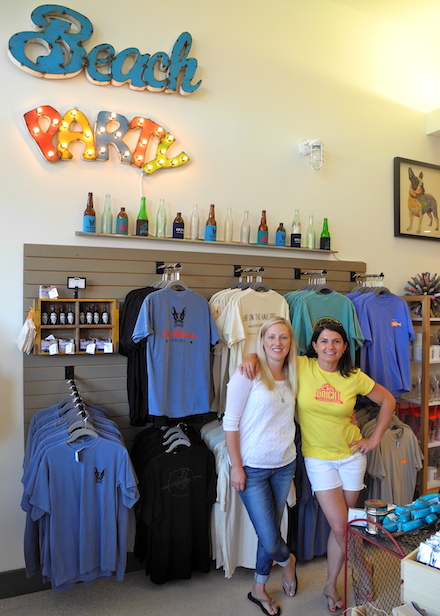 Charlene Dix and Laurie Klingle, creators of Chuckletown Co. unique mementoes (Wave photo)