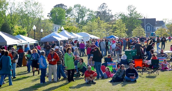 The town turned out for last year's Crabby Blues Festival despite chilly weather. This year will be warmer!