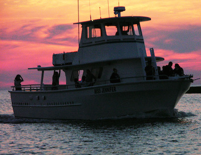 Sunset cruise on the Miss Jennifer earned funds for Neuter Scooter.