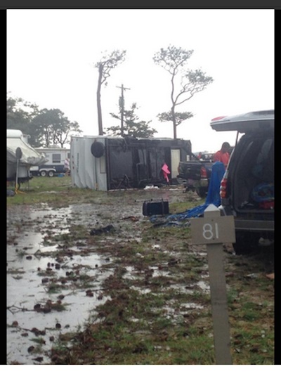 Overturned camper at Cherrystone Campground (Photo: Jordan Bertok)